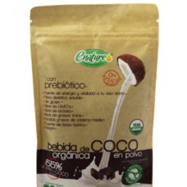 Bebida de coco orgánica en polvo sabor chocolate 150gr. (vegan, sin gluten)