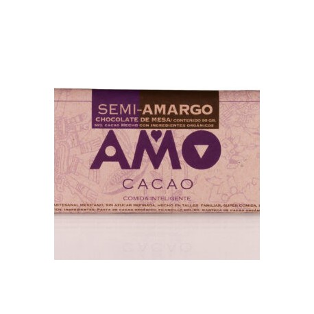 Chocolate de mesa semi amargo 90gr. (55% cacao)