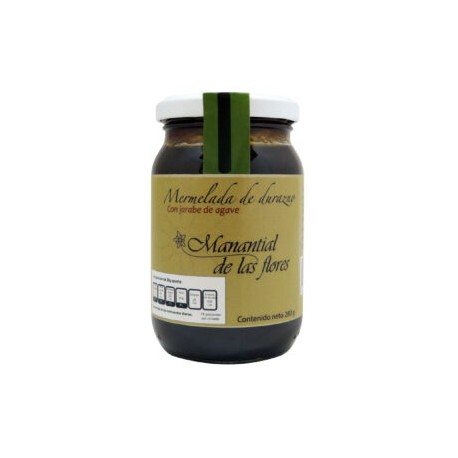 Mermelada artesanal de durazno endulzada jarabe de agave 280gr.