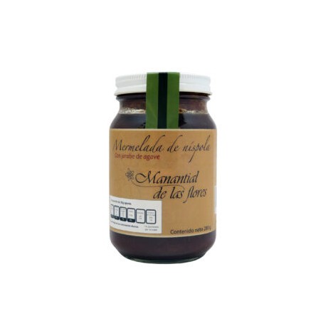 Mermelada artesanal de níspola endulzada jarabe de agave 280gr.